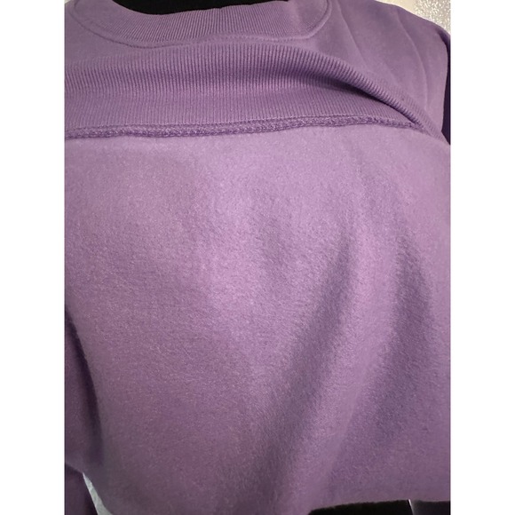 Zenana East Coast Graphic Sweatshirt Purple Crewneck Pullover Oversized Style-M - Picture 5 of 6